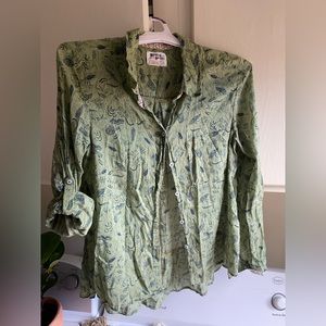 Plant Patterned Button Up Shirt | 10
